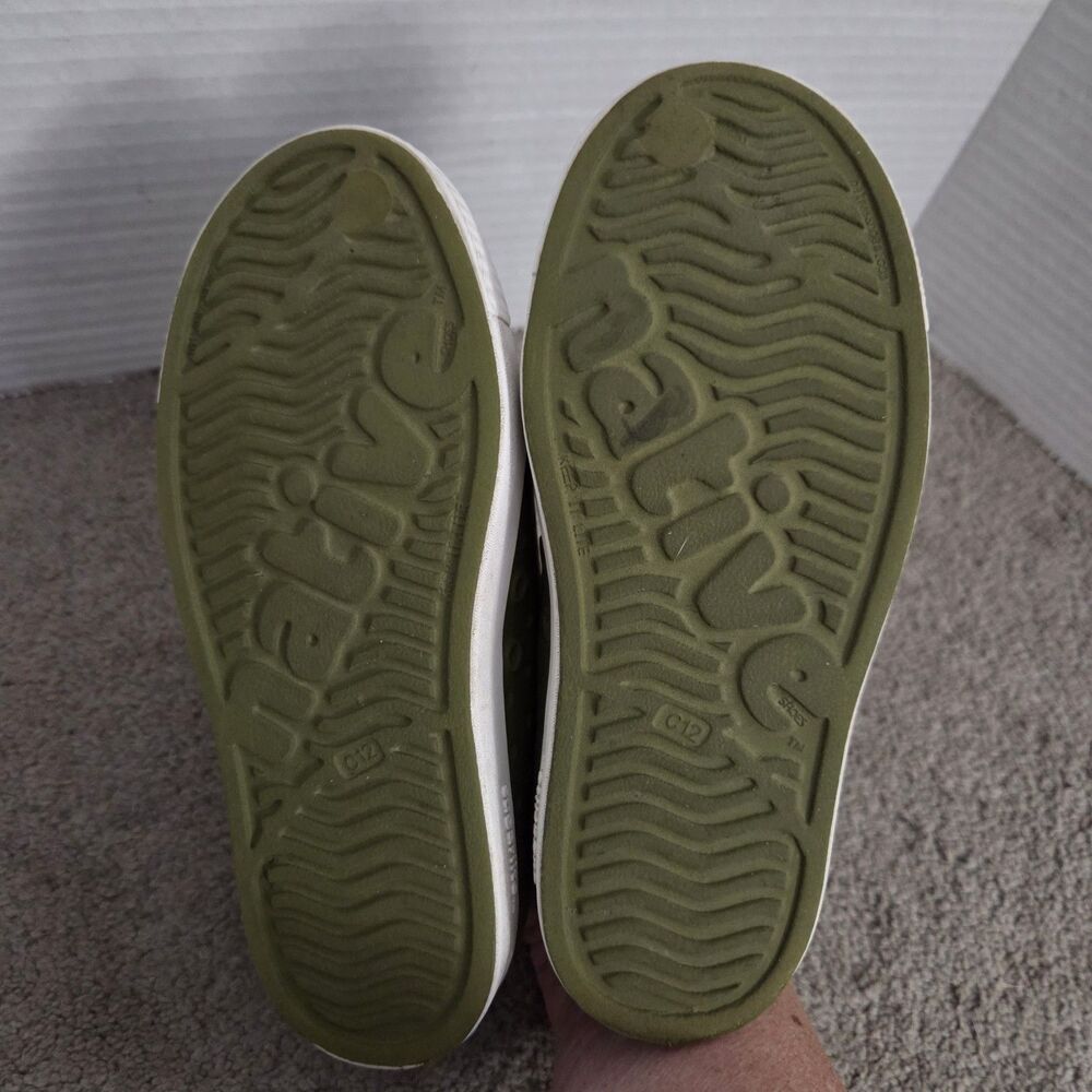 Native Jefferson Shoes Lightweight Waterproof Sugarlite Milo Sz C12 Utili Green - Picture 6 of 9